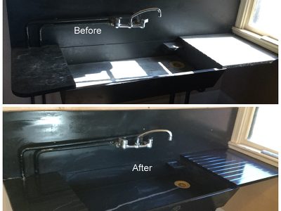 Soap Stone Sink Restoration